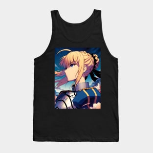 Anime Wonderland: Whimsical Art Prints Featuring Manga-Inspired Designs for Otaku Bliss! Tank Top